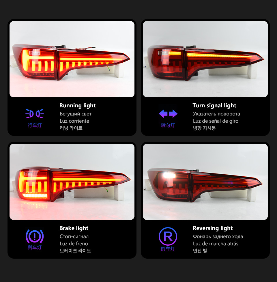 For Toyota Fortuner 2016-2019 Taillight assembly