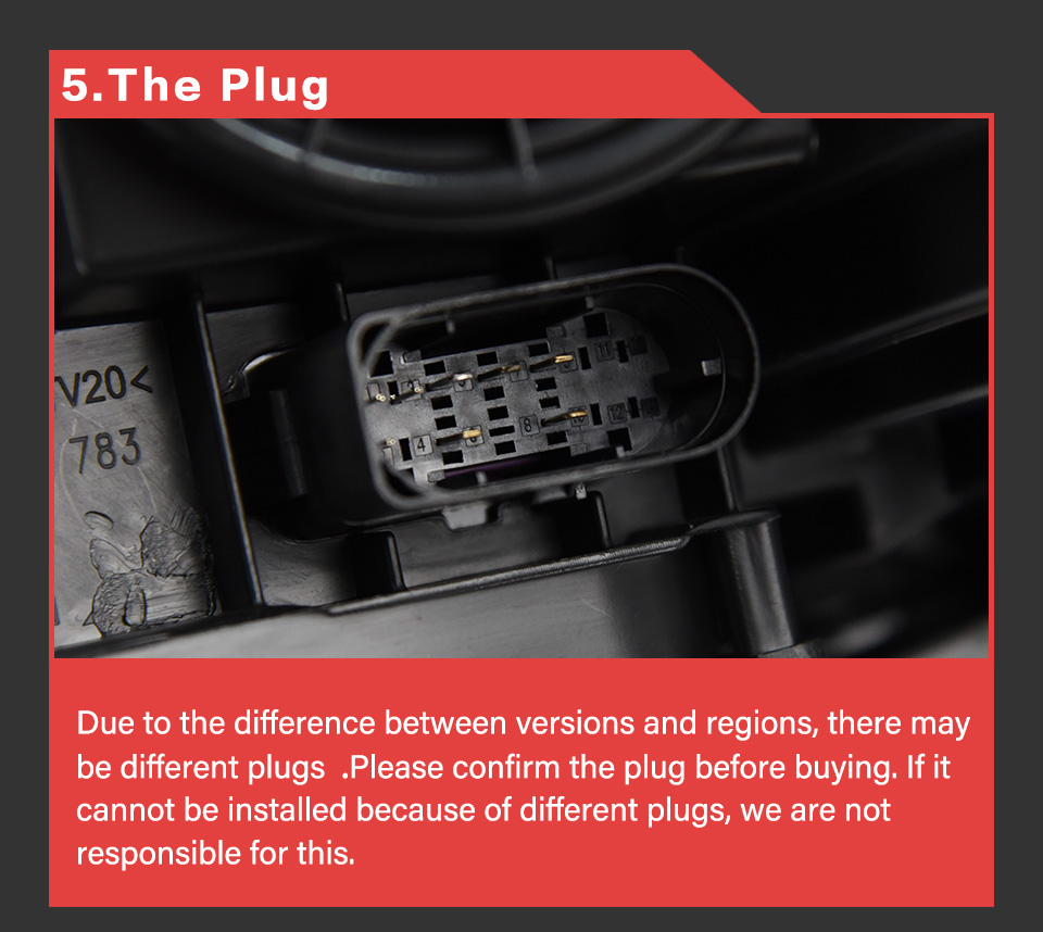 For Mercedes-Benz W204 2007-2010 headlight assembly 