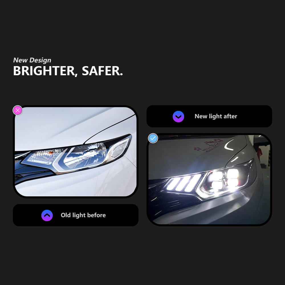 For Honda Fit 2014-2020 headlight assembly 