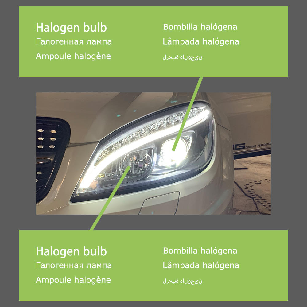 For Mercedes-Benz W204 2007-2010 headlight assembly 