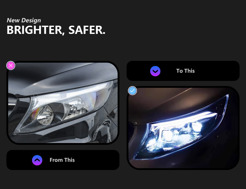 For Mercedes-Benz Vito W447 headlight assembly 