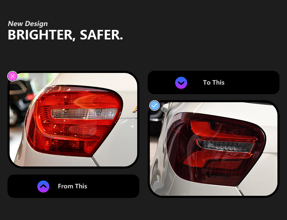 For Mercedes-Benz W176 2013-2018 Taillight assembly