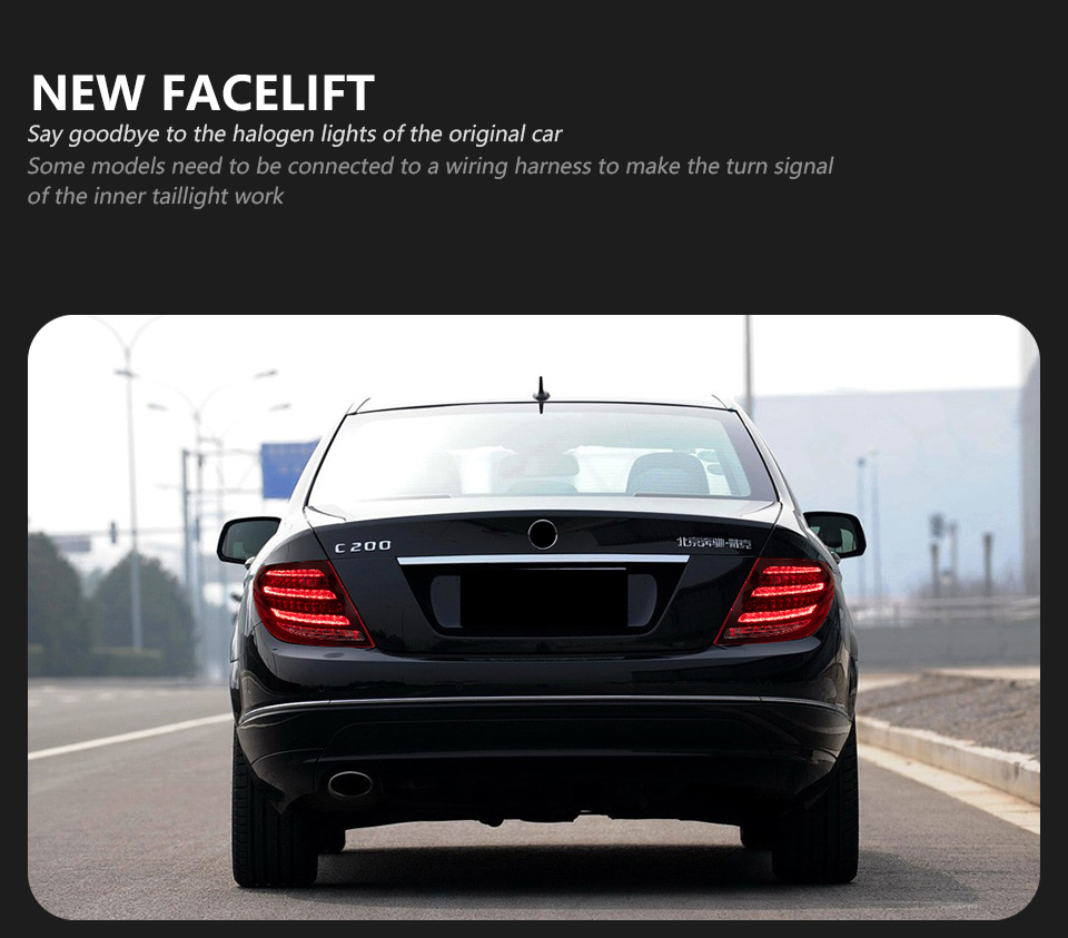 For Mercedes-Benz W204 2007-2013 Taillight assembly