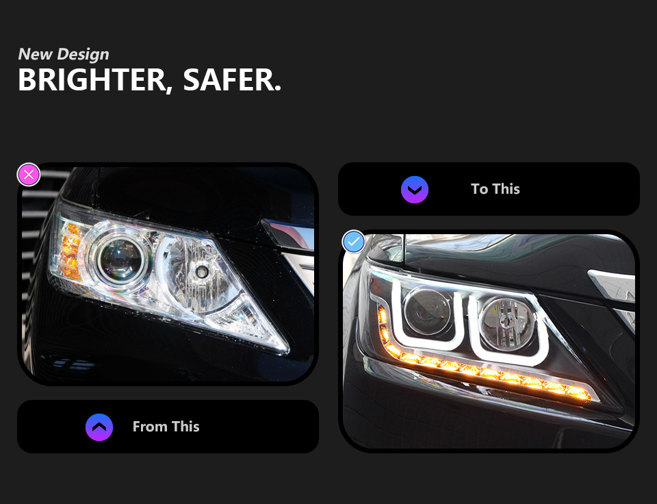 For Toyota Camry 2012-2014 headlight assembly 