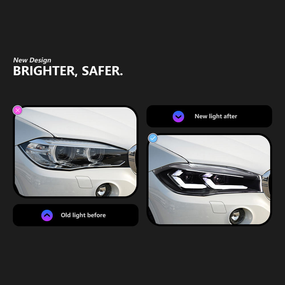 For BMW X5 F15  2014-2018 headlight assembly