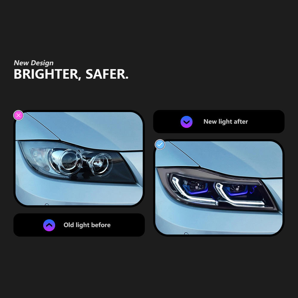 For BMW 3 Series E90 headlight assembly