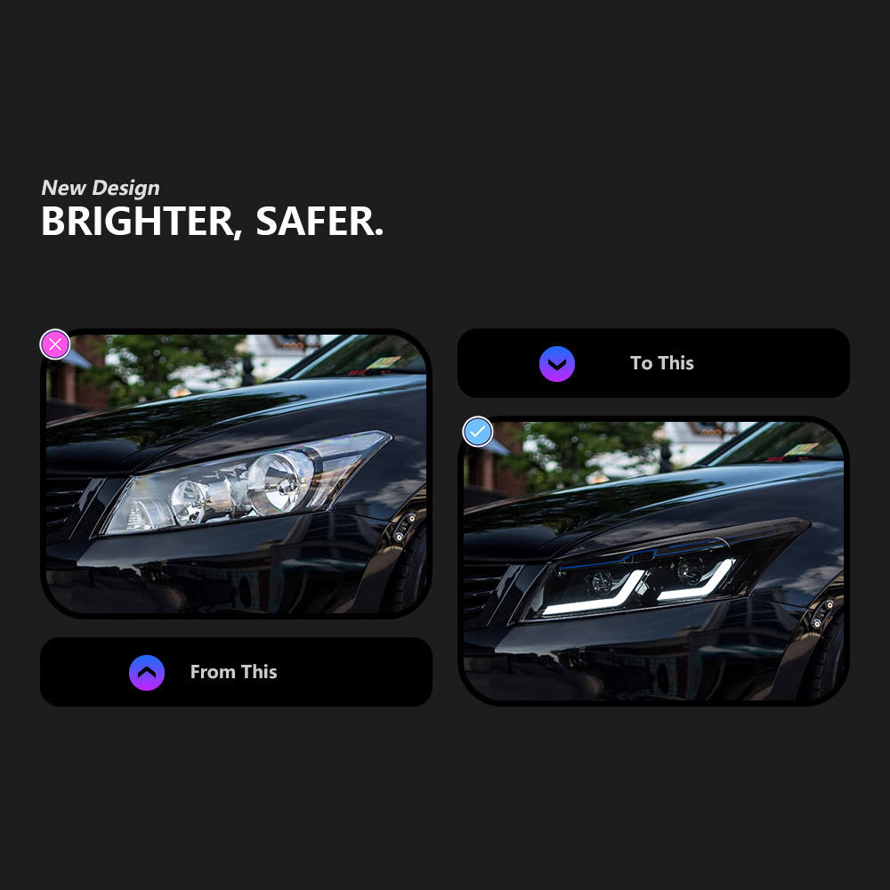 For Honda Accord 2008-2012 headlight assembly 