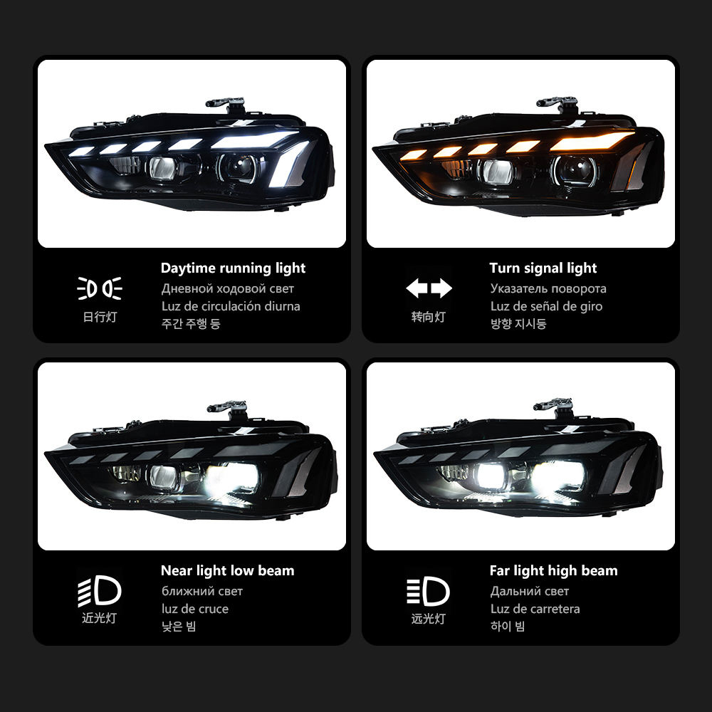 For Audi A4 2013-2016 headlight assembly 