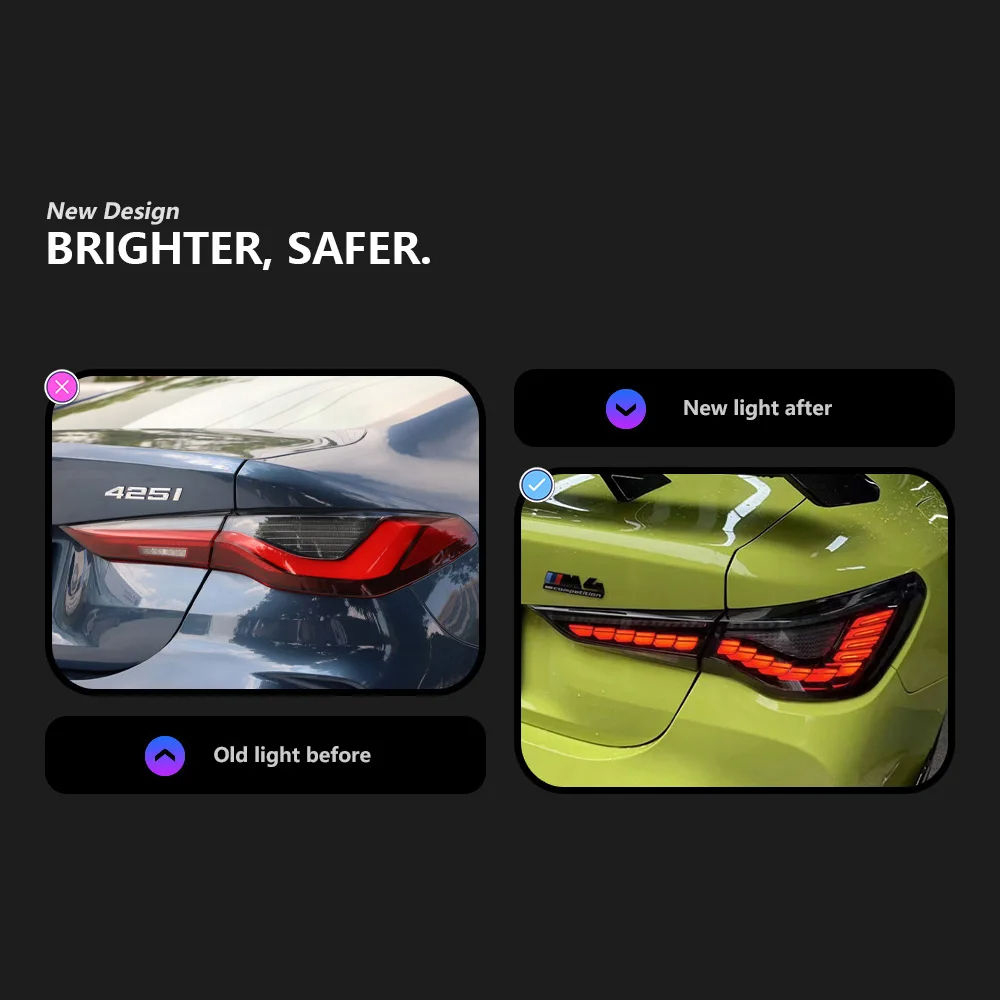 For BMW 4 Series G22 G82 21-24 Taillight assembly