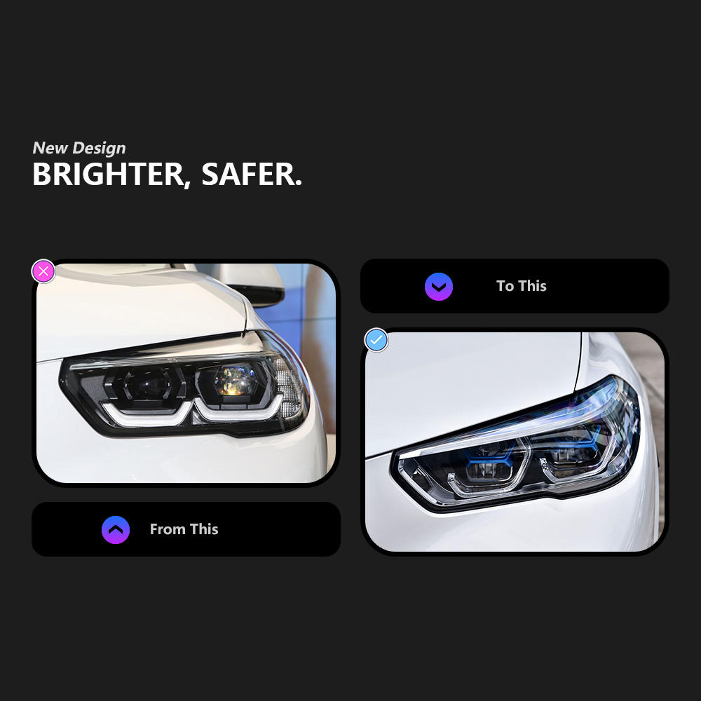 For BMW X5 X6 2018-2023 G05 G06 headlight assembly