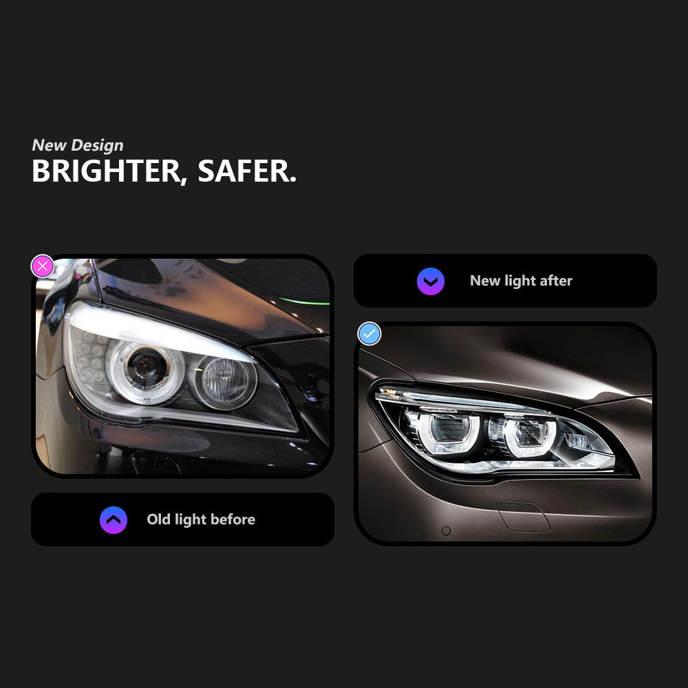 For BMW 7 Series F02 2009-2016 F01 headlight assembly