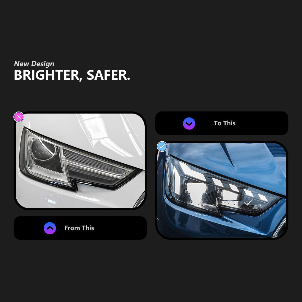 For Audi A4 2017-2020 headlight assembly 