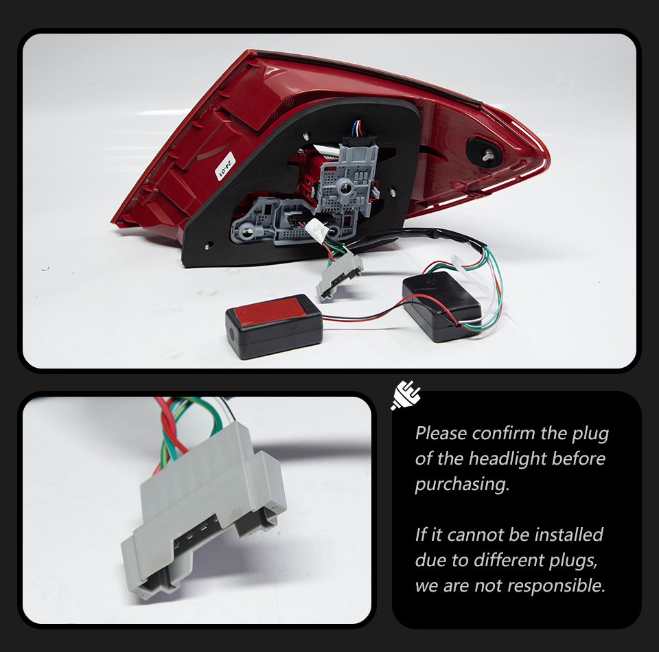 For Mercedes-Benz W204 2007-2013 Taillight assembly