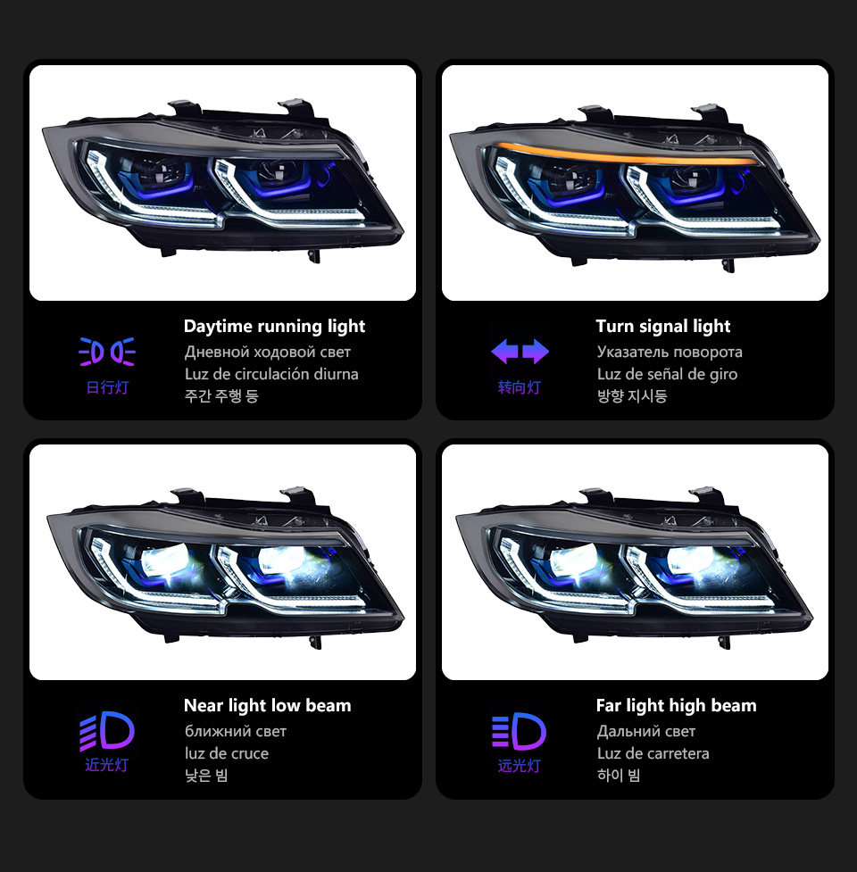 For BMW 3 Series E90 headlight assembly