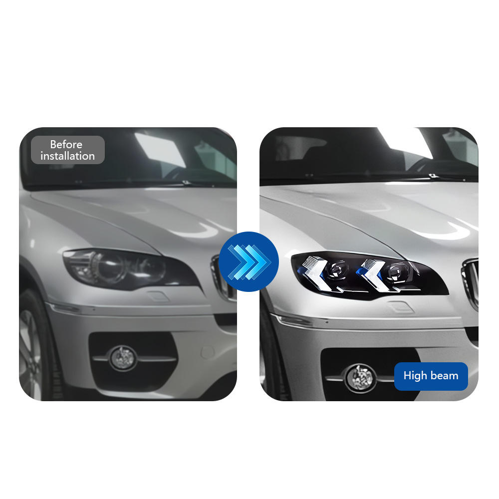 For BMW E71/X6 E72 2007-2014  headlight assembly