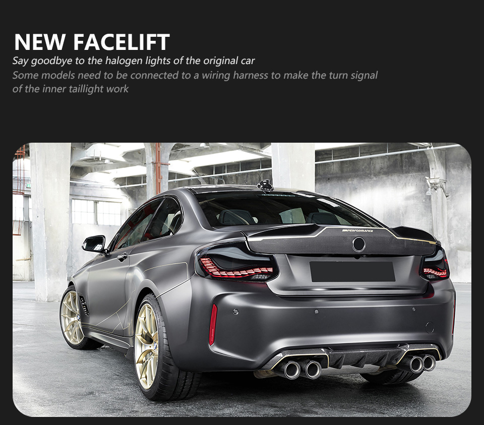 For BMW F22 F23 F44 F45 F46 F87 M2 Taillight assembly