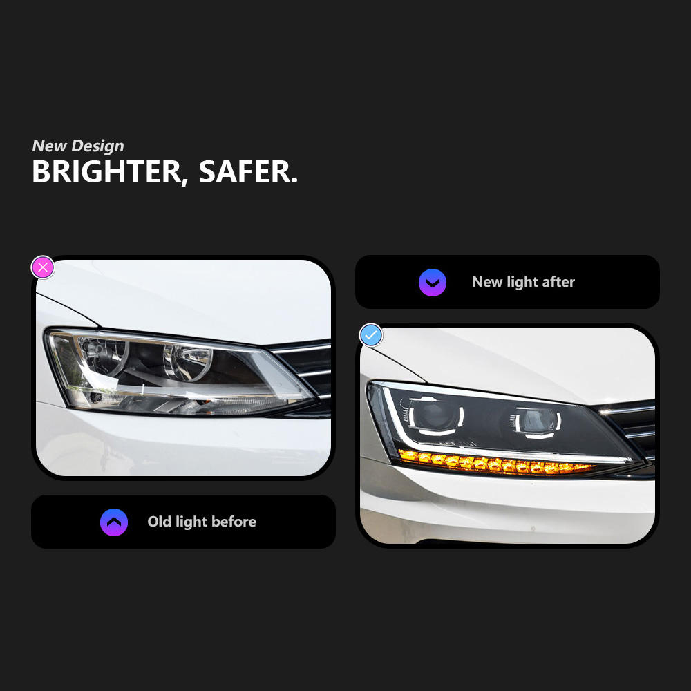 For Volkswagen Jetta MK6 2011-2019 headlight assembly