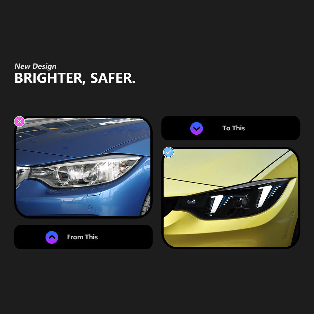 For BMW 4 Series F32 2013-2018  headlight assembly