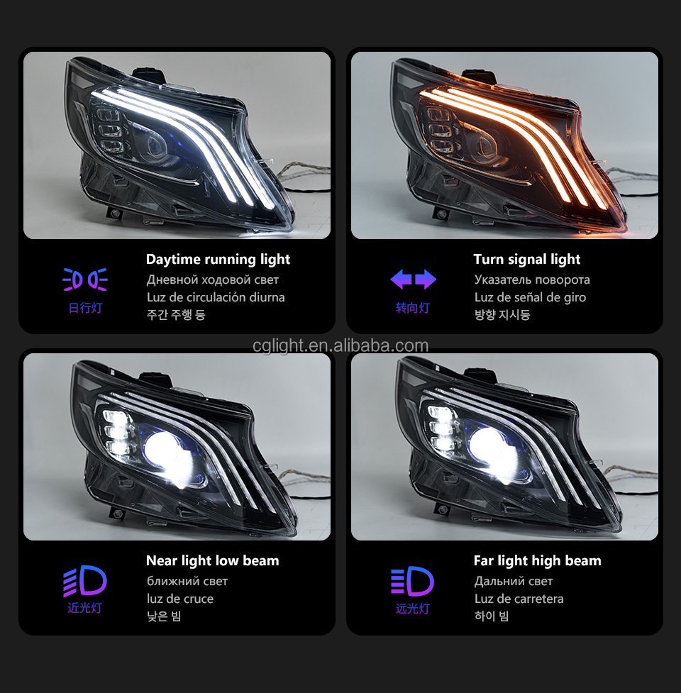 For Mercedes-Benz Vito W447 headlight assembly 