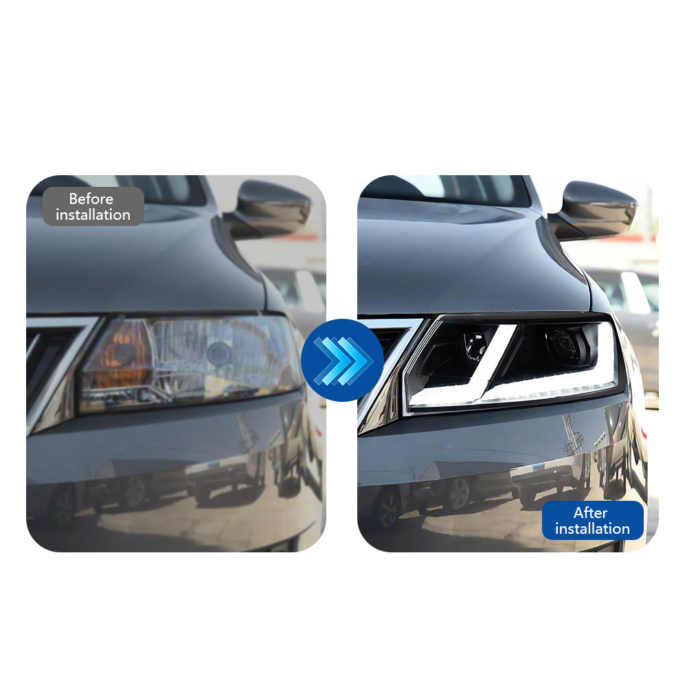 For Skoda Rapid 2014-2018 headlight assembly 