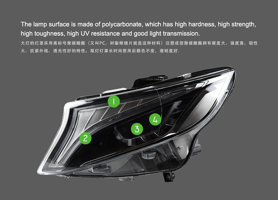 For Mercedes-Benz Vito W447 headlight assembly 