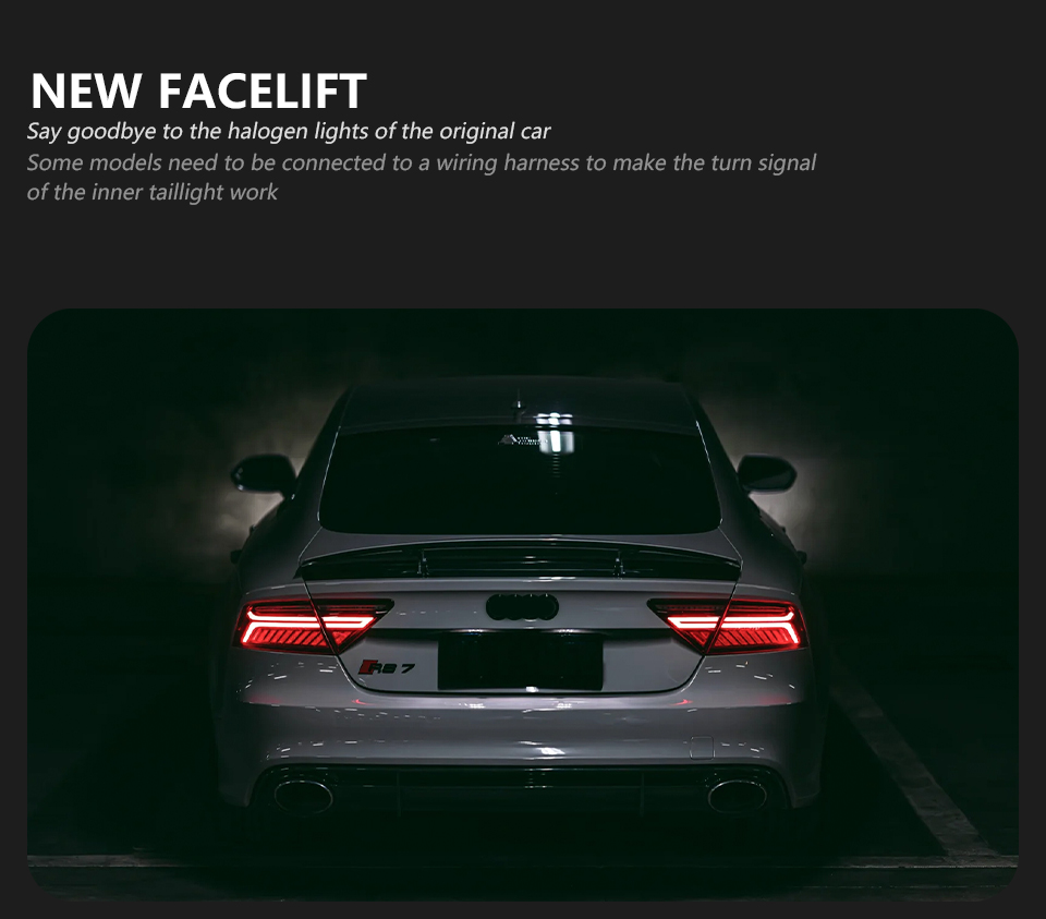 For Audi A7 2011-2014 Taillight assembly