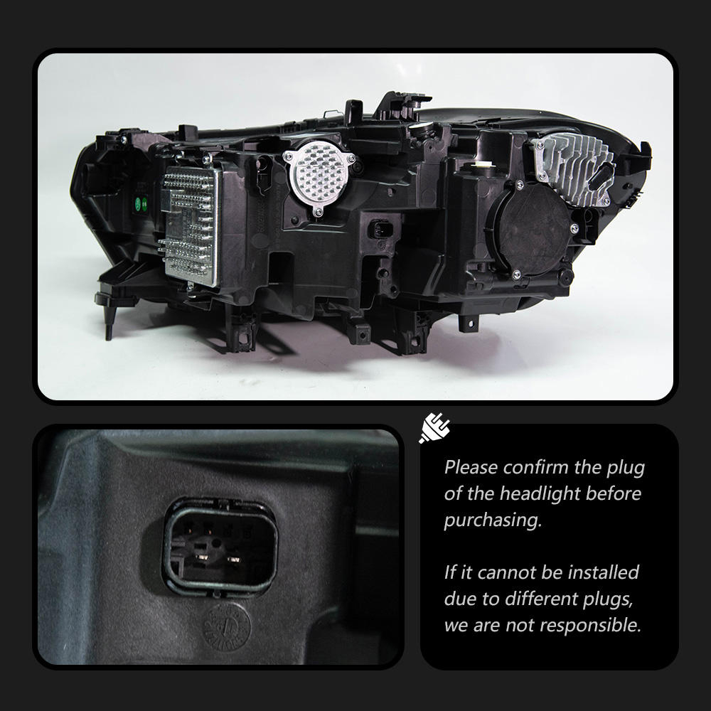 For BMW X5 X6 2018-2023 G05 G06 headlight assembly