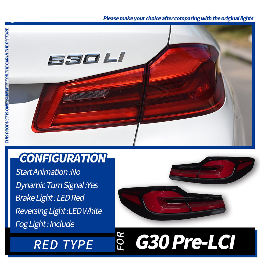 For BMW M5, 5 Series, F90, G30, G38 (2018-2020) Taillight assembly