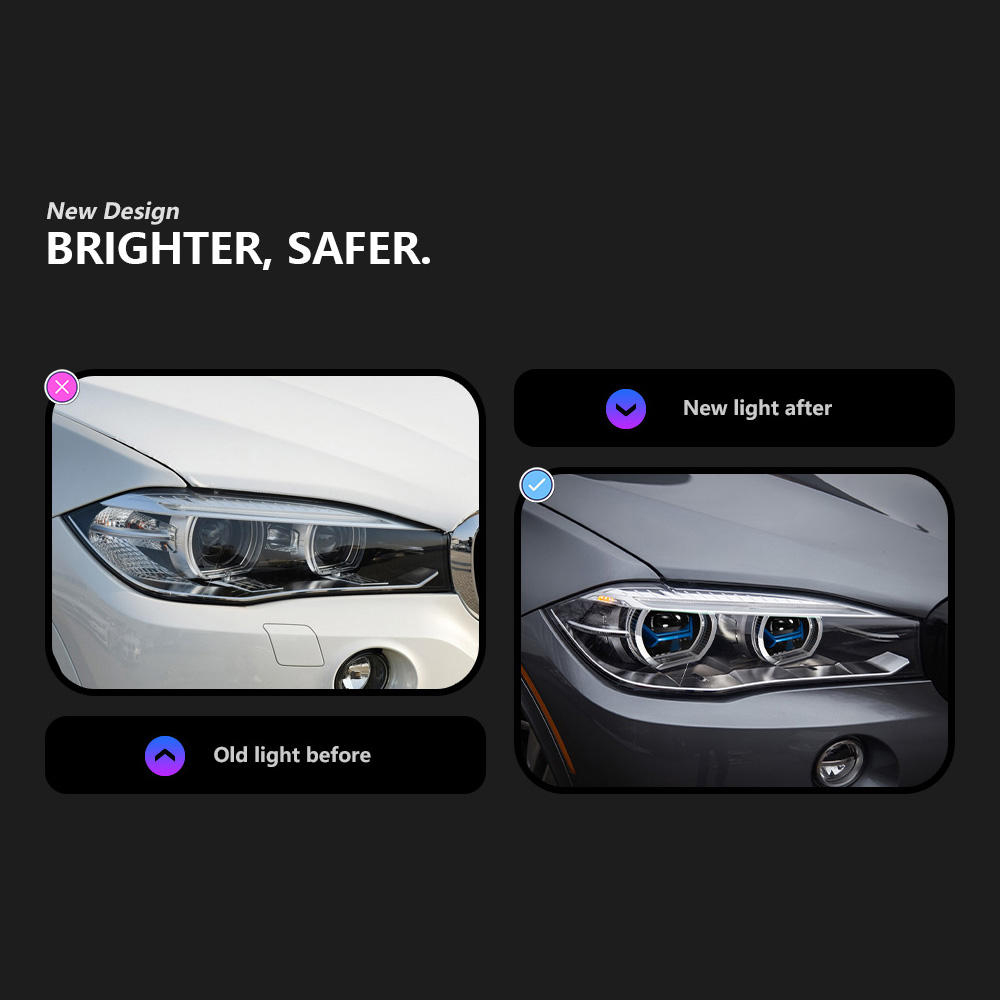 For BMW X5 F15  2014-2018 headlight assembly