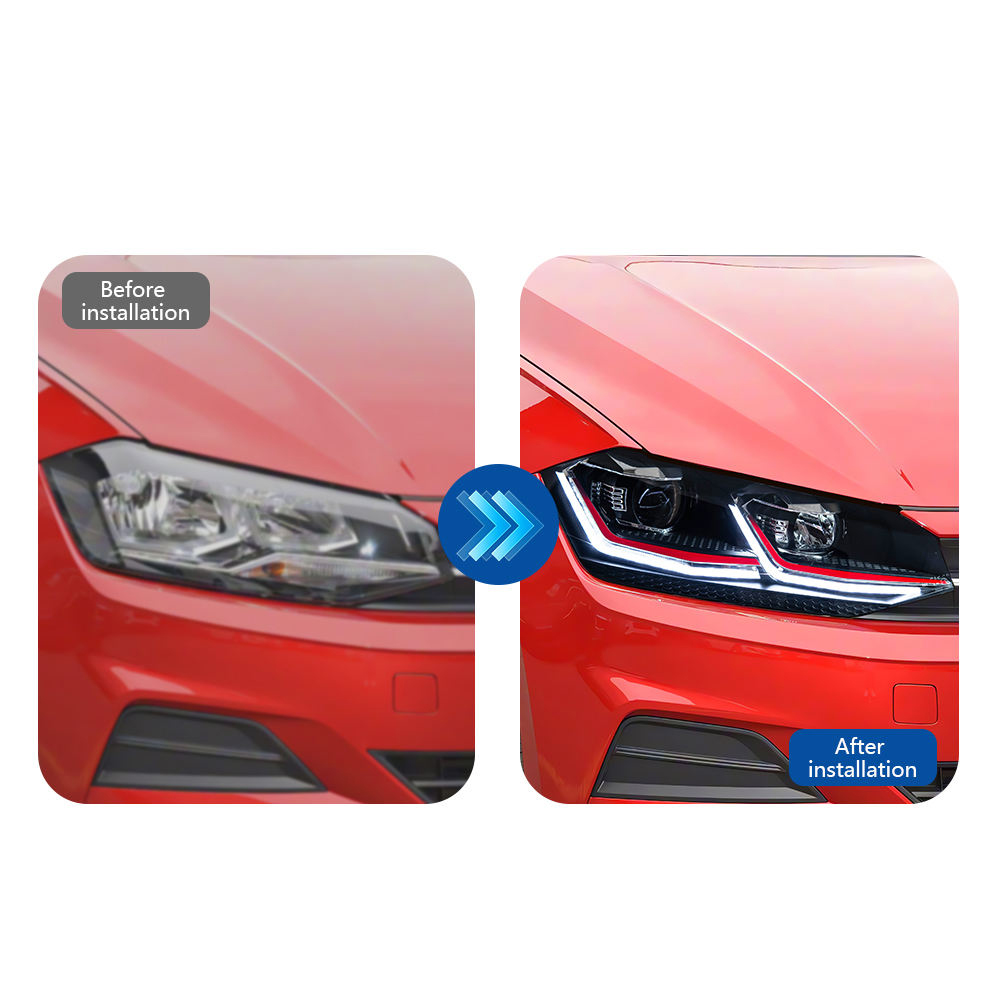 For Polo 2017-2021 Vento Virtus headlight assembly