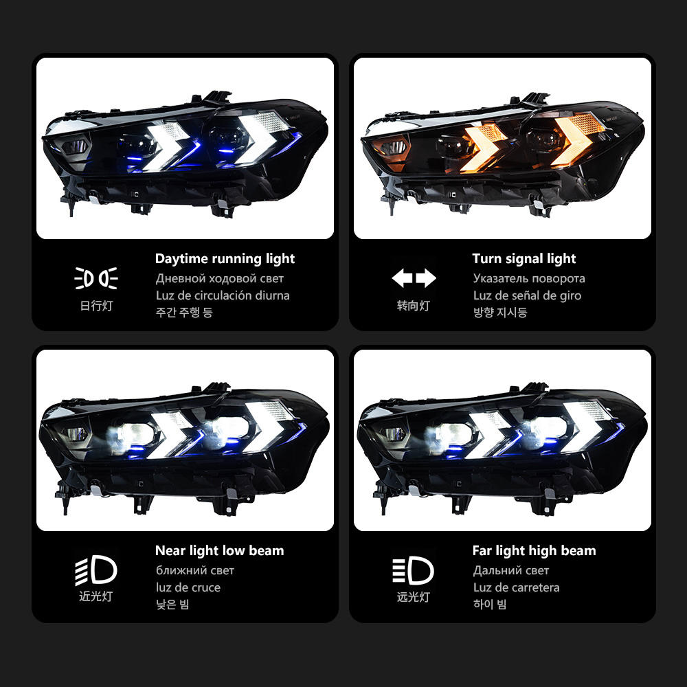 For BMW X5 X6 2019-2024 G05 G06 headlight assembly