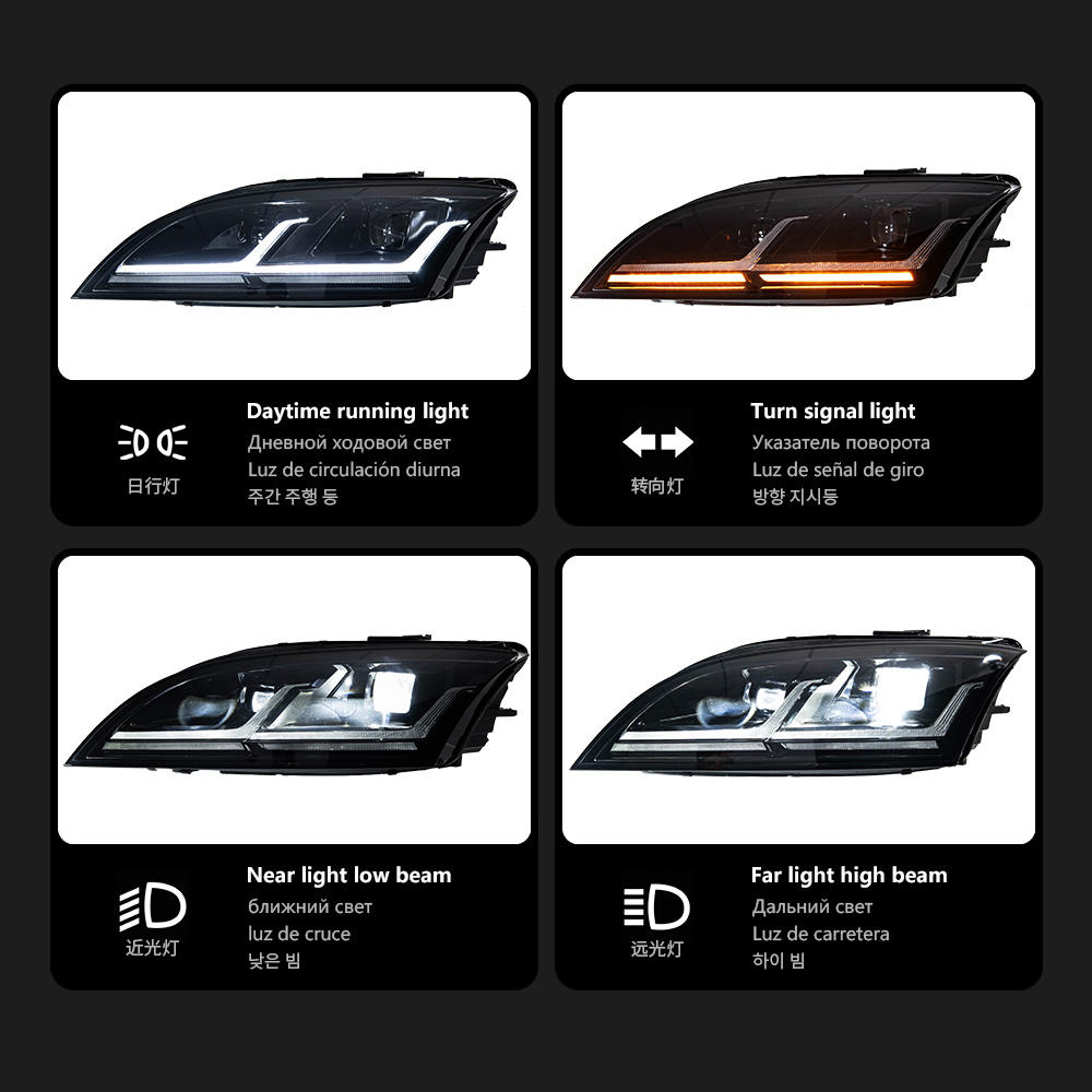 For Audi TT 2006-2014 headlight assembly 