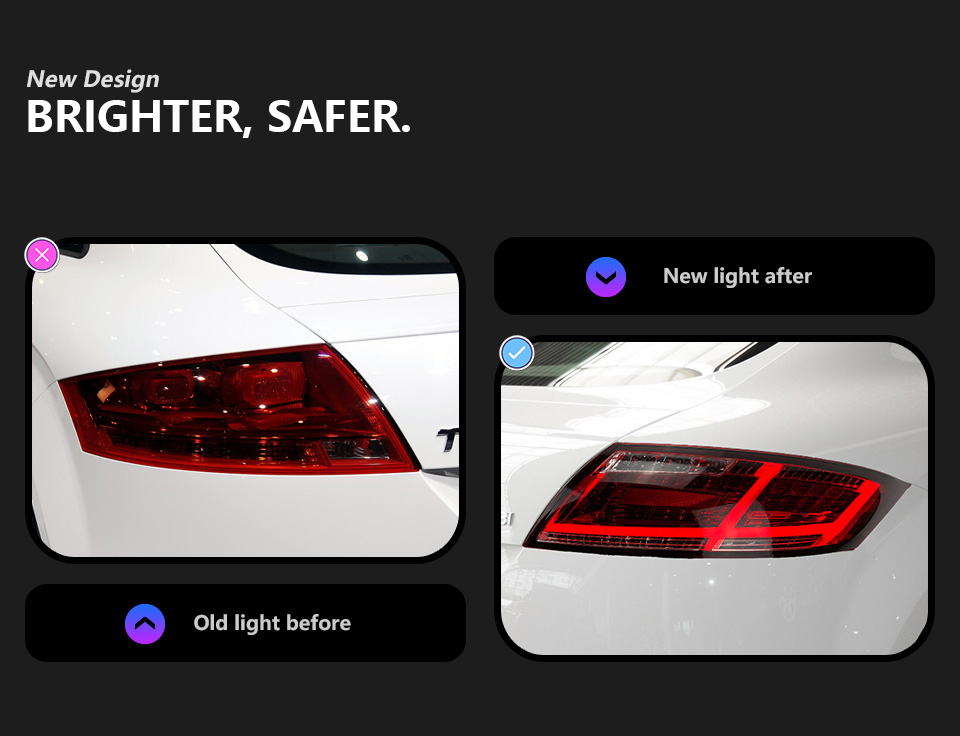 For Audi TT 2006-2013 Taillight assembly