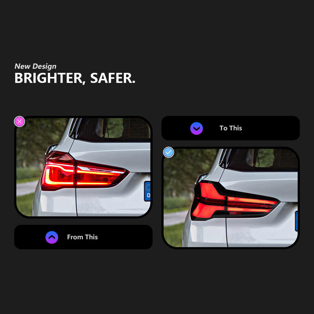 For BMW X1 2014-2023 F48 Taillight assembly