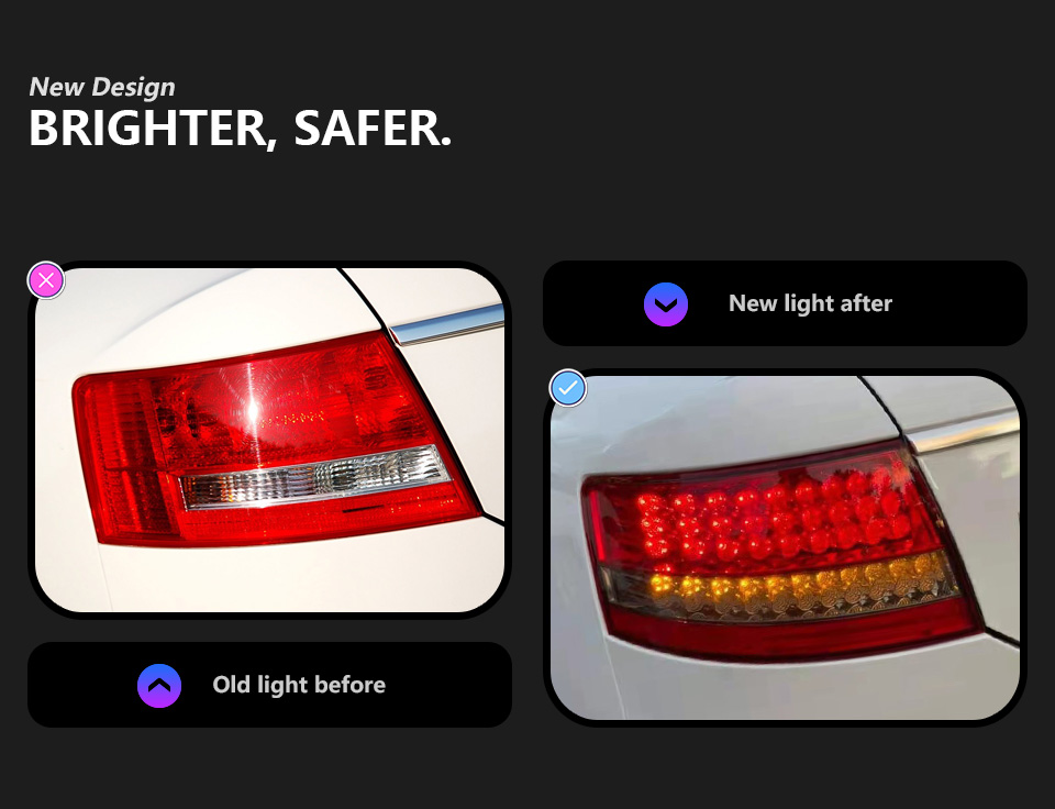 For Audi A6 2005-2008 Taillight assembly