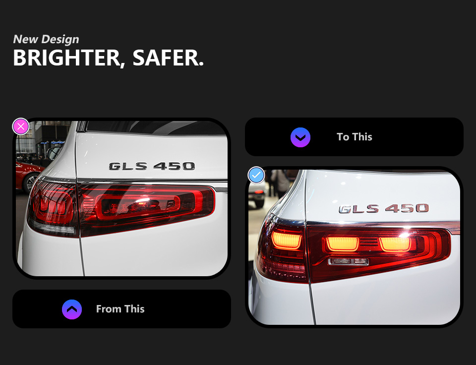 For Mercedes-Benz GLS X167 2019-2024 Taillight assembly