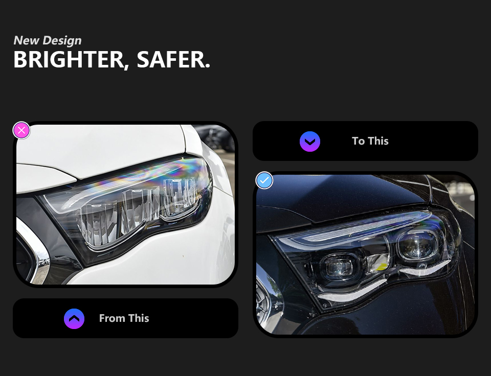 For Mercedes-Benz W214 headlight assembly 