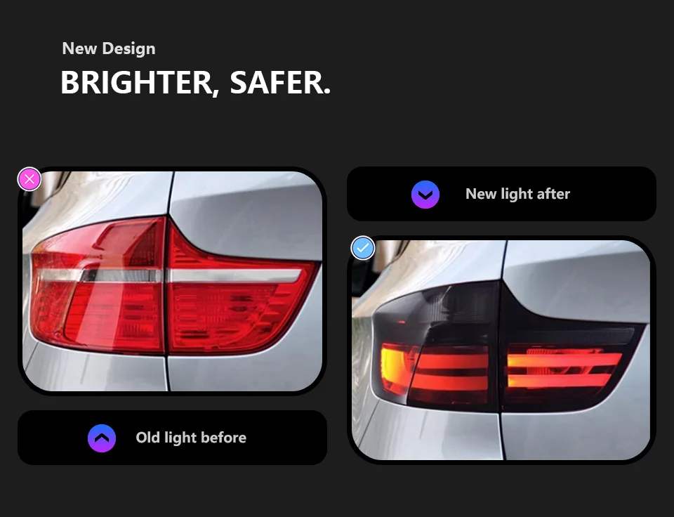 For BMW X6 E71 2008-2014 E71 Taillight assembly