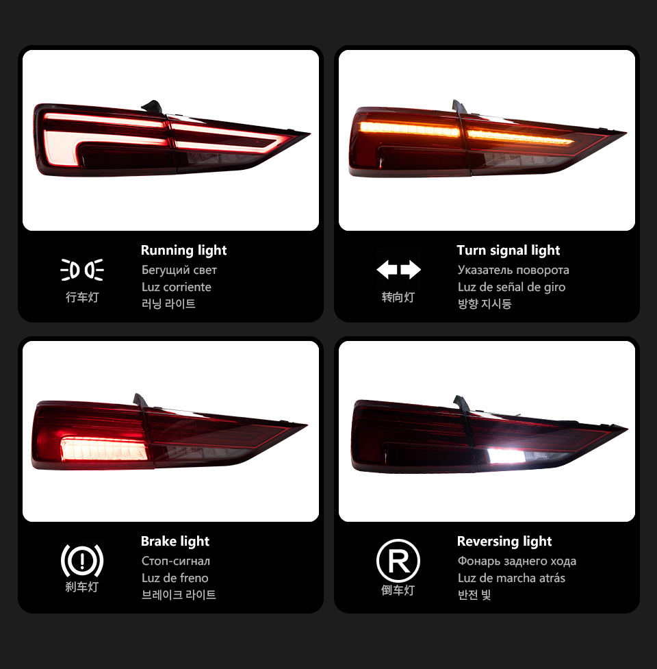 For Audi A3 2013-2019 Taillight assembly