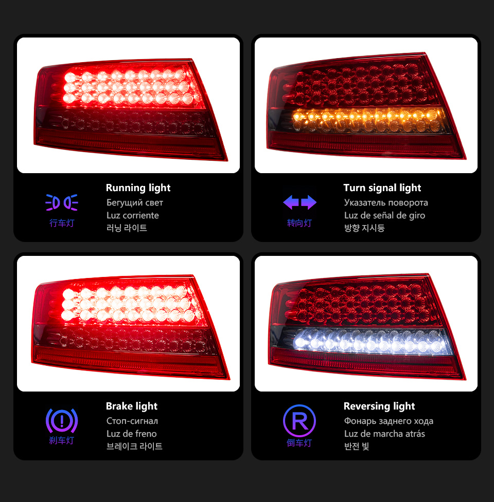 For Audi A6 2005-2008 Taillight assembly