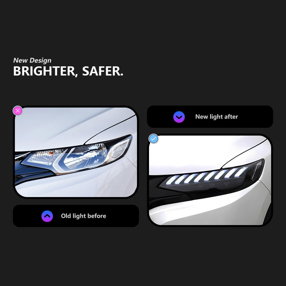 For Honda Fit 2014-2020 headlight assembly 