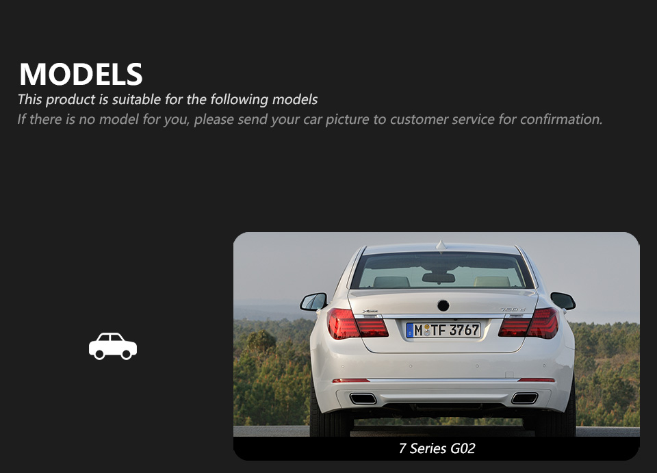 For BMW 7 Series G12 Taillight assembly