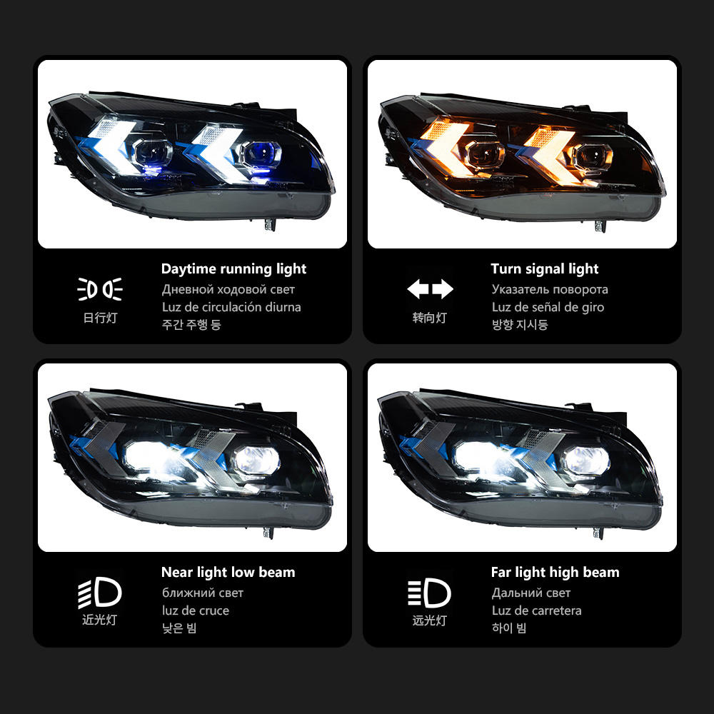 For BMW X1 E84 2011-2015 headlight assembly