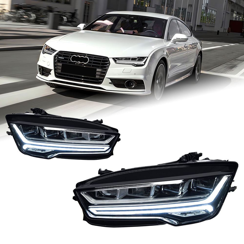 For Audi A7 2015-2018 upgraded version RS7 headlight assembly 