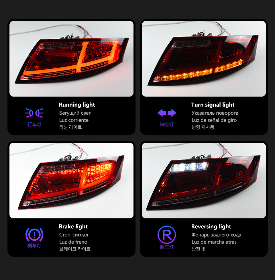 For Audi TT 2006-2013 Taillight assembly