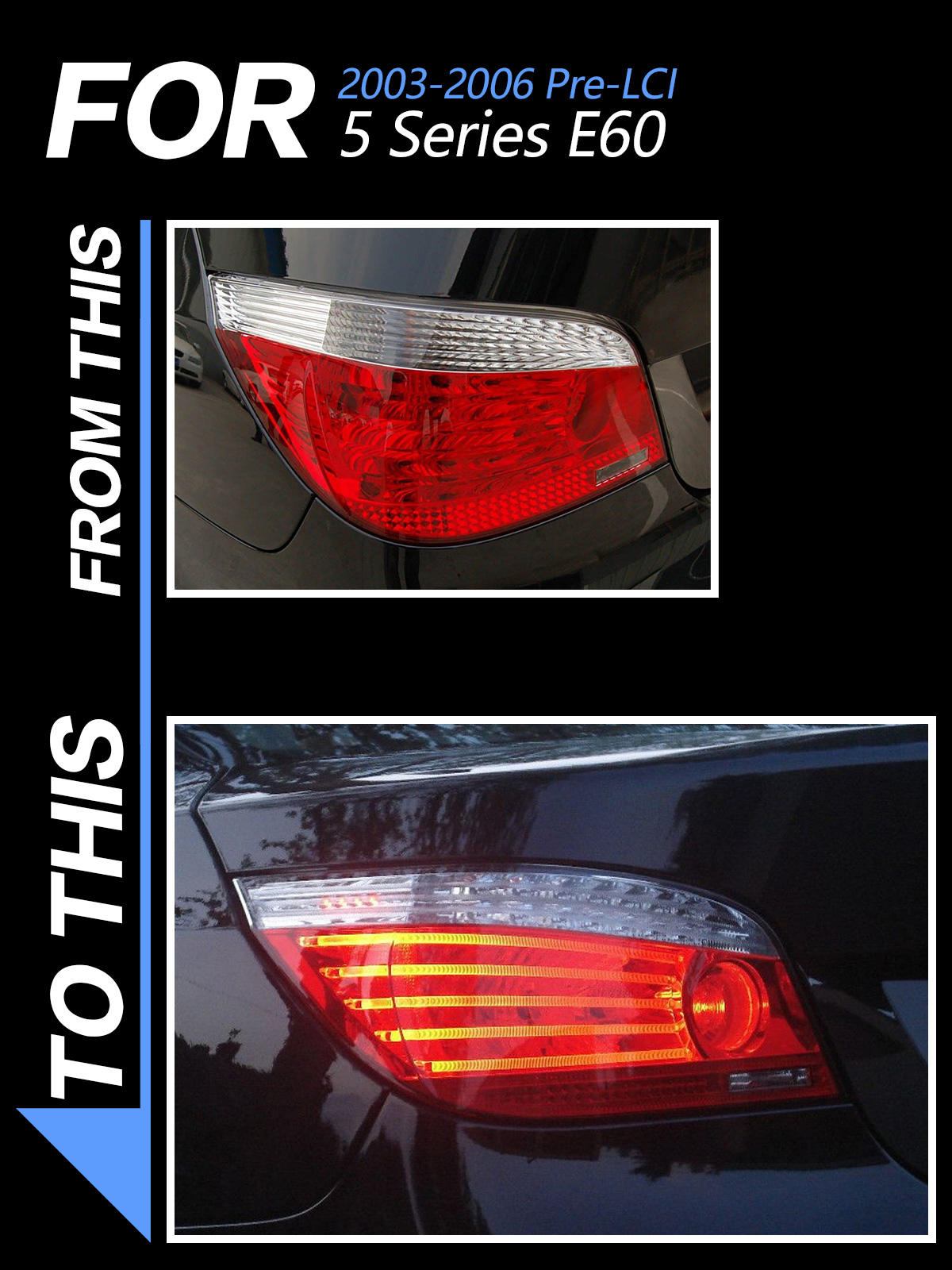 For BMW 5 Series E60 2003-2006 Taillight assembly