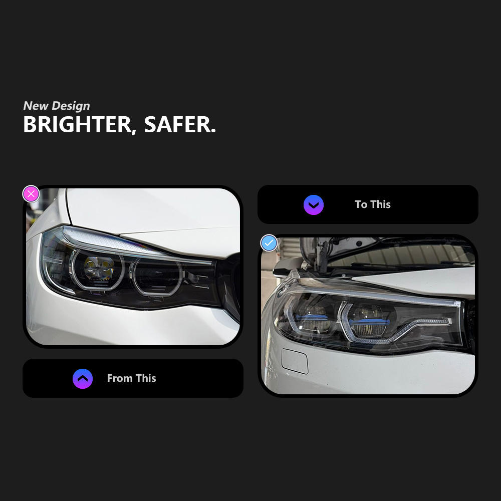 For BMW X3 F34 GT 2013-2020 headlight assembly