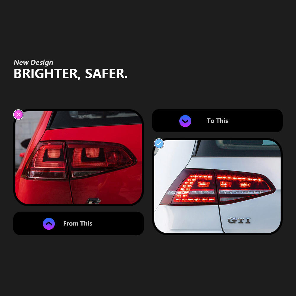 For Volkswagen Golf 7 2013-2017 Taillight assembly