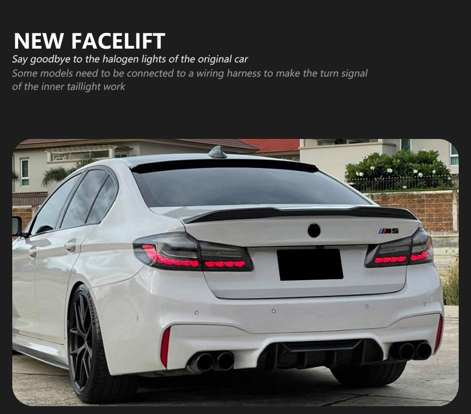 For BMW M5, 5 Series, F90, G30, G38 (2018-2020) Taillight assembly