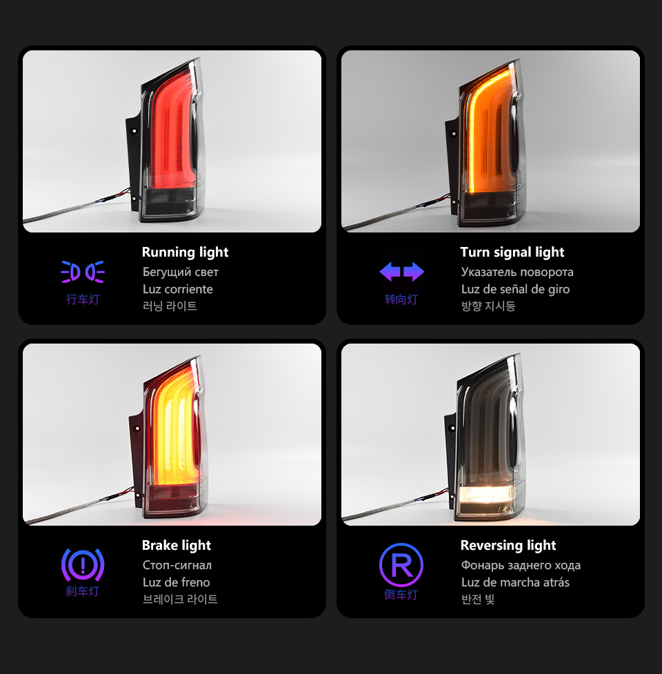 For Mercedes-Benz Vito 2014up W447 Taillight assembly